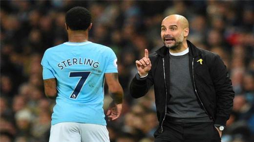 جوارديولا ينفجر في مؤتمر صحفي بسبب رحيم سترلينج