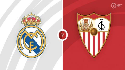 مباراة ريال مدريد واشبيلية اليوم في الدوري الاسباني الاسبوع الخامس عشر على موقع Yalla Shoot